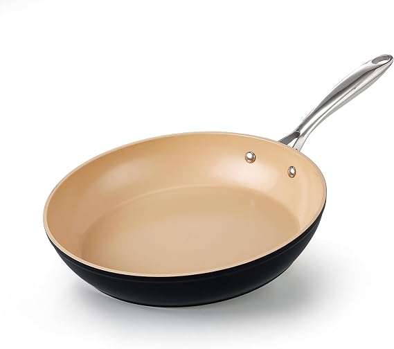 Cooks Standard Classic 9.5 Inch Hard Anodized Ceramic Nonstick Skillet Pan