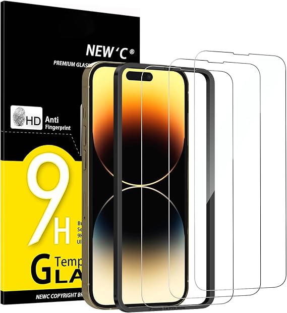 NEW'C for iPhone 14 Pro Max Screen Protector with Installation Tool