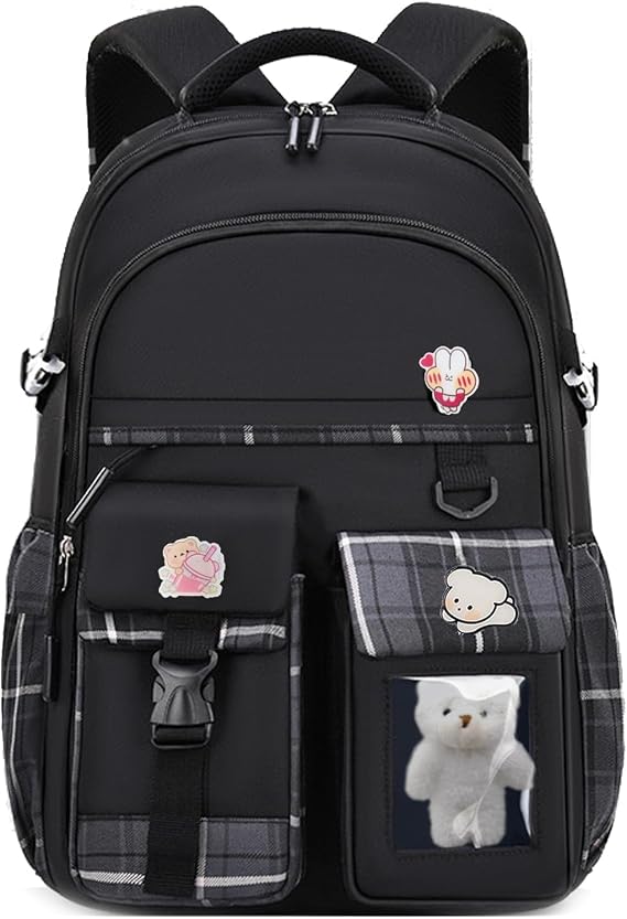 PRLINJSK Girls Backpack,Cute School Backpack for Girls Kids Teens
