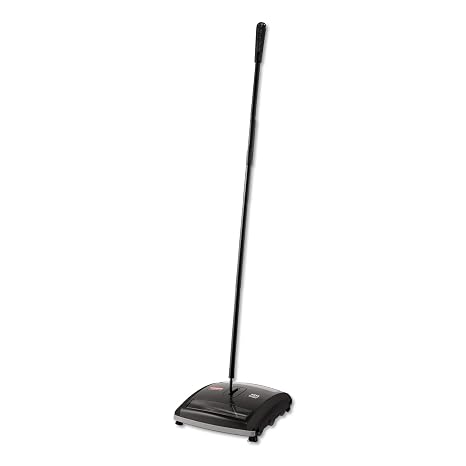 Rubbermaid Commercial Executive Series Brushless Mechanical Carpet Sweeper, Galvanized Steel, Black, for Professional/Janitorial Debris Collection from Indoor Floors/Hardwoods