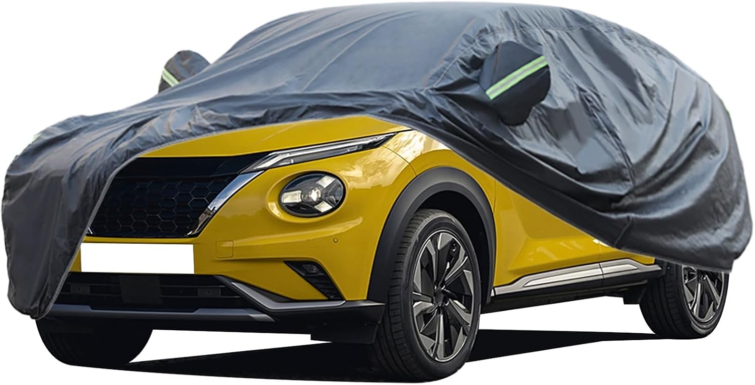 Car Cover, Car Cover Waterproof All Weather, for 2010-2024 Nissan Juke Car Covers for Automobiles, Outdoor Full Cover, Dust Prevention, Ultraviolet-Proof, Frost and Snow PreventionTekna