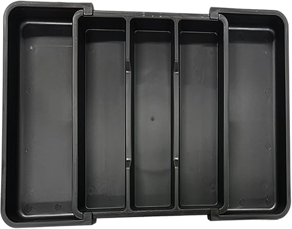 Tool Organizer Tray, 13"-22" Expandable Tools Box (Black)