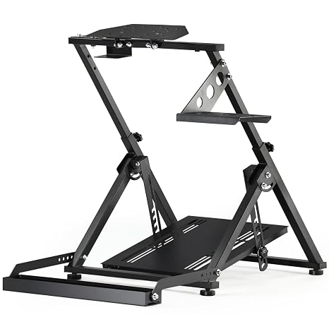 Hottoby Steering Wheel Stand with Pulley Chair Fixing Fit for Fanatec,for Thrustmaster, for Logitech G25 G27 G920, Racing Simulator Cockpit, Not Included Shifter,Wheel & Pedal