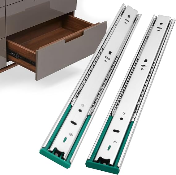 homdiy 1 Pair Soft Close Drawer Slides 24 Inch Heavy Duty Side Mount Rails