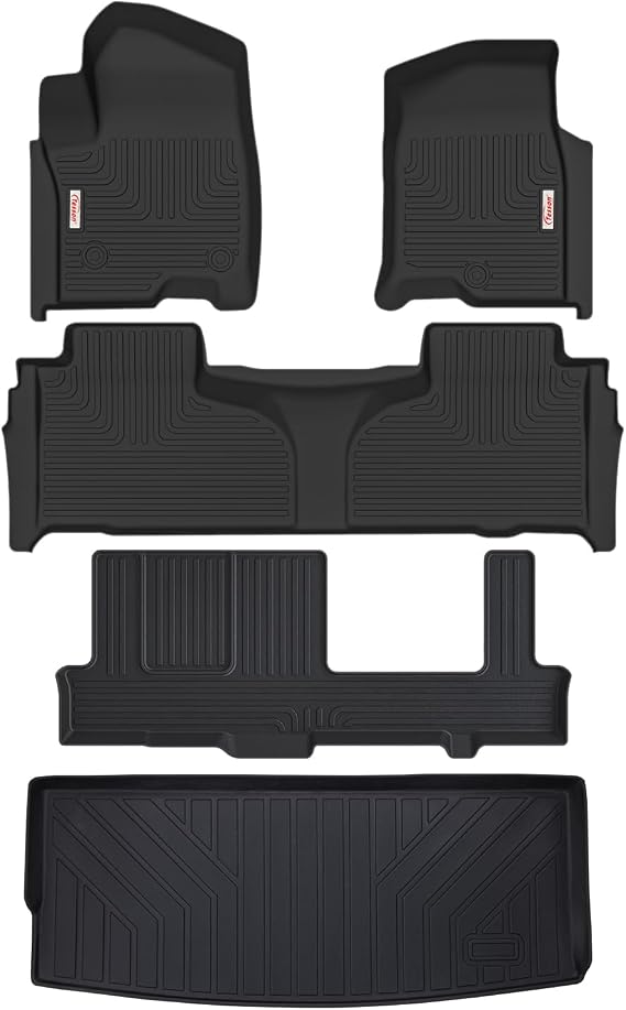 Tesson Floor Mats for Tahoe/Yukon/Yukon Denali 2021-2026 8 Seat