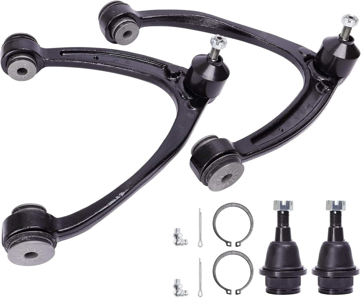LCWRGS Front Upper Control Arms  Lower Ball Joints Replacement for 2007-2013 Chevy Silverado Tahoe Avalanche Suburban GMC Sierra Yukon XL Cadillac Escalade ESV EXT K80669 K80670 K6541