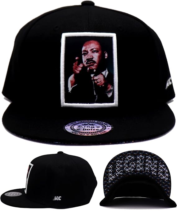 King's Choice Black Pride New Martin Luther King Jr Black Snapback Era Hat Cap