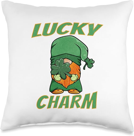 Funny Lucky Charm - St Patrick's Day Throw Pillow