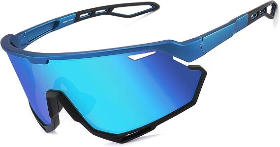 Cycling Running Sunglasses for Men Women, Baseball Sunglasses MTB Frame for Outdoor Sports Softball Running Biking