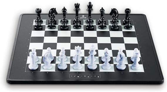 Electronic Chess Board Set - Play Online - USB and Bluetooth Enabled - Autosensing Moves - AI Chess Board - Kids & Adults - Real Chess Pieces - Smart Chess Board - LCD Display - by Millennium Chess