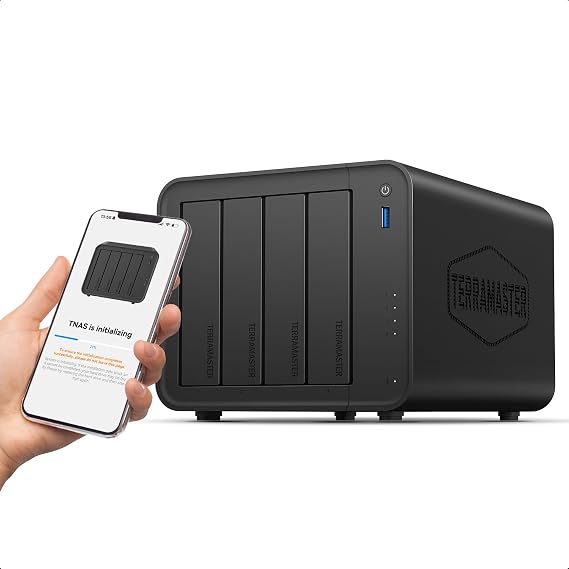 TERRAMASTER F4-425 4-Bay NAS Intel x86 Quad-Core CPU 4GB RAM (Diskless)