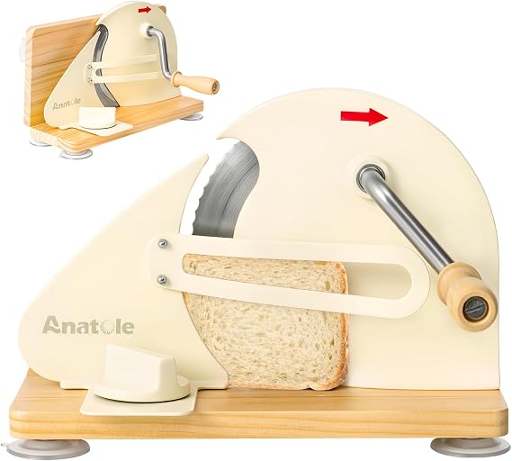 Anatole Foldable Manual Bread Slicer Cutter for Homemade Sourdough Bread
