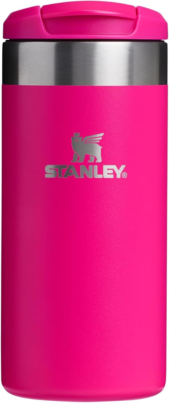 Stanley The Aerolight Transit Mug Termos Bardak, Koyu Pembe (Pink Vibes), 0.35 Litre