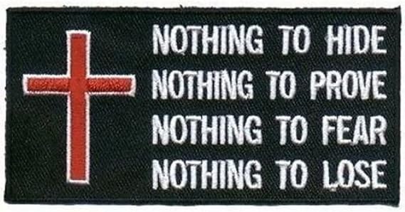 Nothing Patch Embroidered Cool Christian Biker Patch Hook Patch