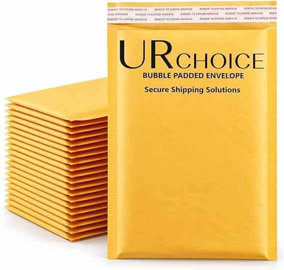 URCHOICE Padded Bubble Envelopes – Premium Postal Wrap Bags for A3, A4, A5, A6 Sizes – Secure Mailing & Shipping Solution (25, A3)