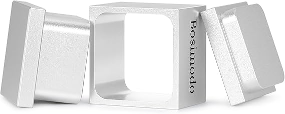 Bosimodo[1.5X1.5] Pre Press Mold Solid 6061 Aluminum Flower Pressing Pre-Press Mould (Silvery White 1.5X1.5)