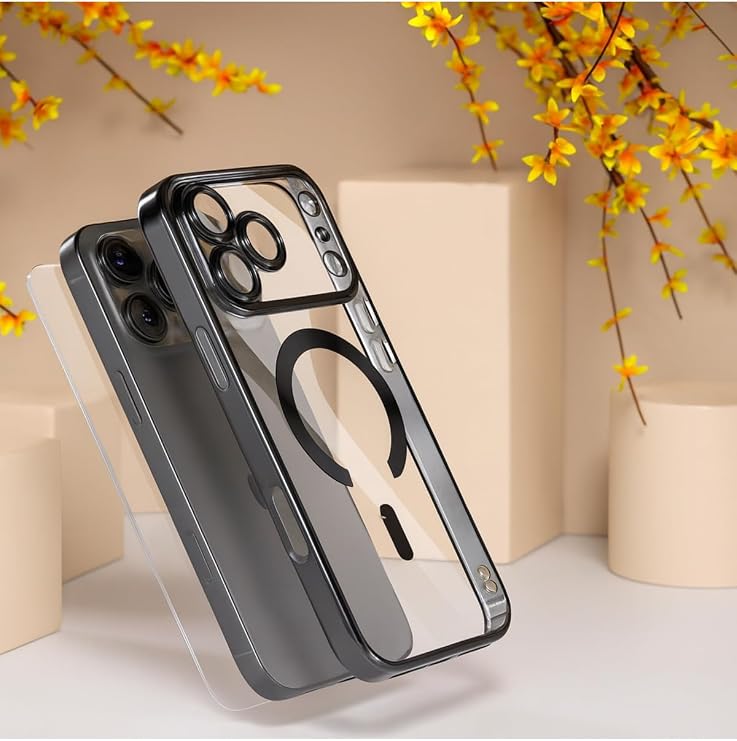 CONSTRAIN - iPhone 17 Pro Max ile uyumlu MagSafe Destekli Kamera Korumalı Şeffaf Yumuşak Telefon Kılıfı
