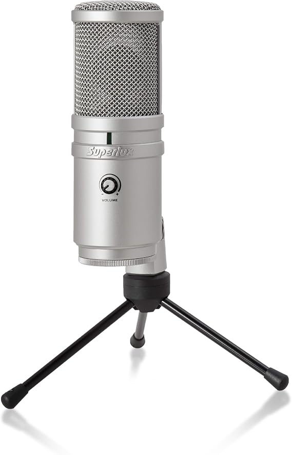 Superlux E205U Condenser Microphone, Champagne Silver