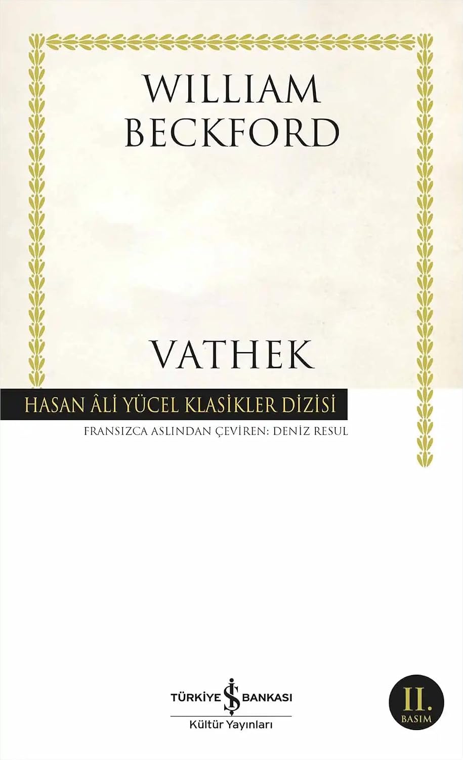 Vathek Kağıt Kapak – 19 Haziran 2025