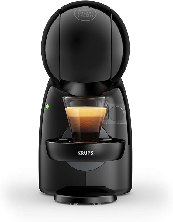 Krups Nescafé Dolce Gusto Small XS KP1A3BKA, High Pressure System 15 Bar, 30 Drinks Coffee Base, 0.8 L Tank, Removable Drain