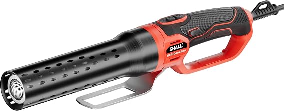 SHALL Electric Charcoal Starter Fire Lighter with Air Blower, 60S Rises to 1292F Chemical Free Heated for BBQ Smoker, Grill Starter, Wood Burning Fireplaces & Fire Pits | 9.19ft Cable