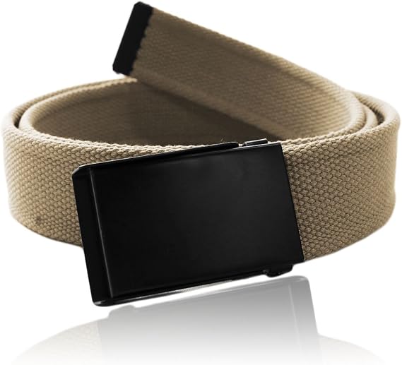 Premium Cotton 48" Canvas Web Belt - WB2830 - Khaki