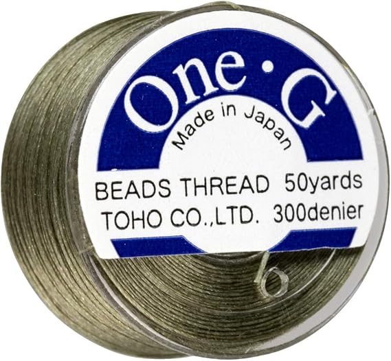 TOHO One-G Beading Thread, 50 Yard Bobbin (Light Khaki)
