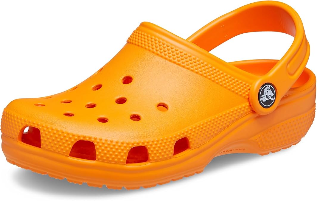 Crocs Unisex Kids Classic Clog T Clog, Orange Zing, 6 UK Child