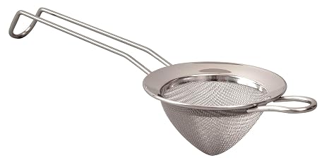 Beaumont Fine Mesh Strainer - Stainless Steel Bar Colander Tool, Ideal for Bartenders, Mixologists