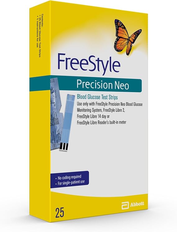 style Precision Neo Blood Glucose Test Strips, 25 Strips