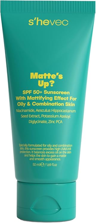She Vec Matte's Up? - SPF 50+ Yağlı ve Karma Ciltler İçin Matlaştırıcı Etkili Güneş Kremi