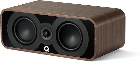 Q ACOUSTICS 5090 Centre Speaker Santos Rosewood - 2 x 4.5 Mid/Bass Driver, 1 x 1 Tweeter - TV Speakers for Surround Sound System - Vinyl Record Player Speakers Hifi, Gaming PC Speakers