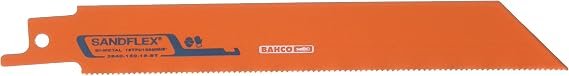 BAHCO Saber Saw Blade 3840-150-18-ST-10P Saber Saw Blade 5.9 inches 150 mm x 18 mm 10 Pieces