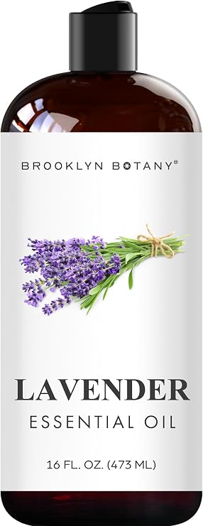 Brooklyn Botany Lavender Essential Oil - Huge 16 Fl Oz