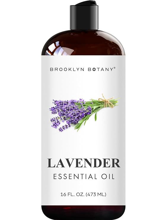 Brooklyn Botany Lavender Essential Oil - Huge 16 Fl Oz