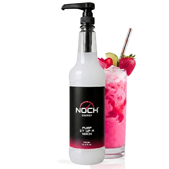 Noch Energy - Make Any Drink an Energy Drink, Flavorless Energy Drink Mix, Liquid Caffeine Additive, Energy Drink Syrup, Liquid Energy Supplement, Low Calorie, 100 Servings