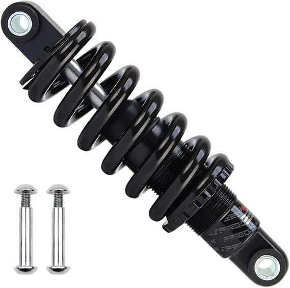 Mountain Bike Shock Absorber 125mm/ 150mm/ 165mm/ 190mm Adjustable Spring Downhill Rear Shock 450Lbs /650Lbs /750Lbs /850Lbs (Color : 125mm, Size : 750 Lbs)