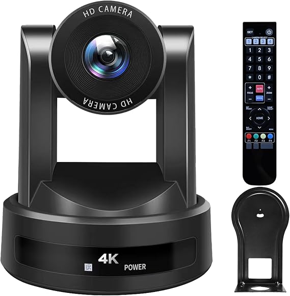 SMTAV 4K PTZ Camera,10X Optics Zoom, HDMI SDI USB and IP Streaming Output, for Churches, Schools, Video conferences and Live Streaming. (10X, SDI+HDMI+USB3.0+IP)