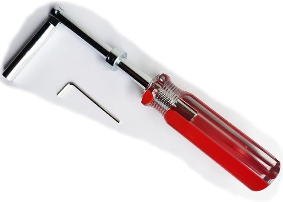 Elevator Door Key Drop Key Solid Carbon Steel with Plastic Handle Heavy Duty Elevator Keys (1, RED)
