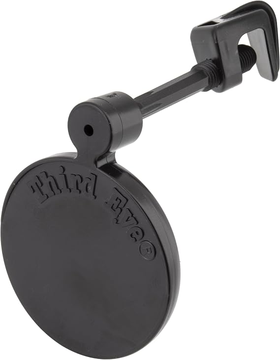Round Helmet Mirror for Hard Shell Helmets , Black | powersports-helmet-hardware