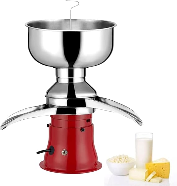 Electric Milk Cream Separator, Milk Separator, 50l/H High Speed Rotary Separator Turns Raw Milk Or Whole Milk Into Skim Milk And Cream, Suitable For Cow Milk, Goat Milk, Camel Milk