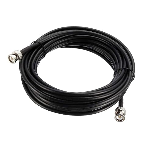 Coaxial Cable with BNC Male to BNC Male Connectors Low Loss Coax Cable RG58 50 Ohm 25 Ft