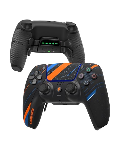 CHARM FOCUS Modified PS5Controller, 4 Remappable Back Paddle for PS5 & PC