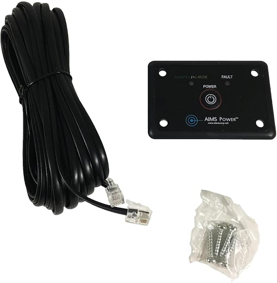 AIMS Flush Mount Power Inverter Remote On-Off Switch High Frequency Only
