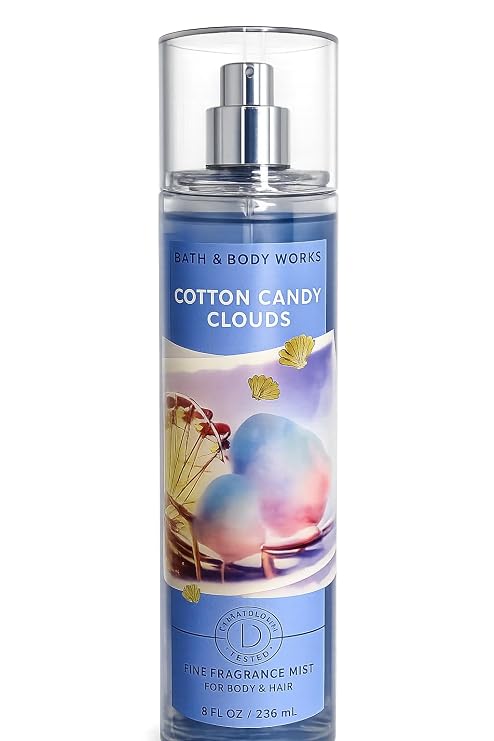 Bath and Body Works Fine Body Fragrance Mist 8 Fluid Ounce (Cotton Candy)