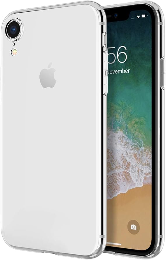 Microsonic Apple iPhone XR (6.1'') için Kılıf Transparent Soft Beyaz [iPhone XR ile Uyumlu Kılıf - Beyaz]