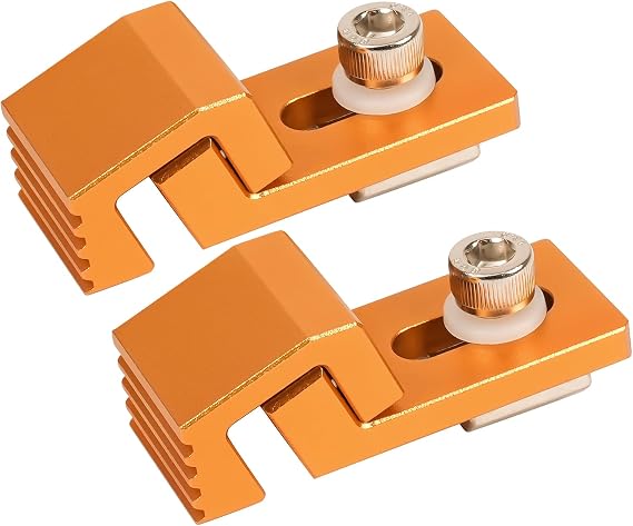 Aluminum Tiger Claw Clamp, Low-Profile Side Hold-Down, Compatible with LUNYEE 3018 Pro Max / 3018 Pro Ultra, Fits T-Track and Perforated CNC Worktables for Secure Machining