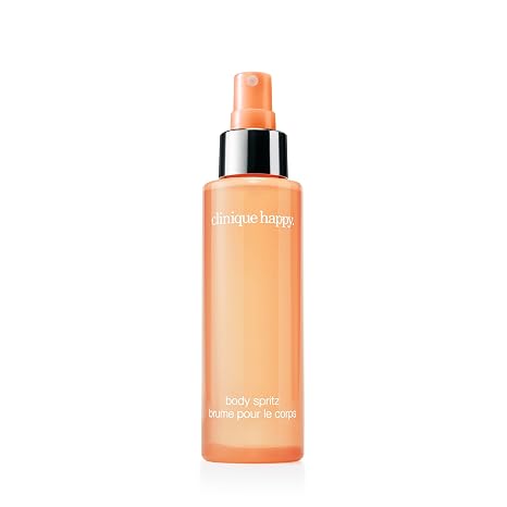 Clinique Happy Body Spritz | Notes of Grapefruit, Bergamot, Hawaiian Wedding Flower + Spring Mimosa | Women's Fragrance, 4.2 Fl Oz