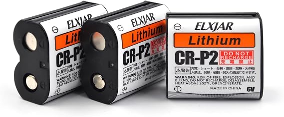 (3-Pack) 6V 1500mAh CR-P2 Lithium Battery for 223A, 2CR-P2, EL223AP