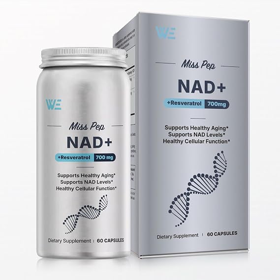 NAD Supplement for Men,Liposomal NAD+ NMN Alternative Supports Cell Health, Slows Aging, Helps Focus, and Promotes NAD+ Production - 60 Capsule